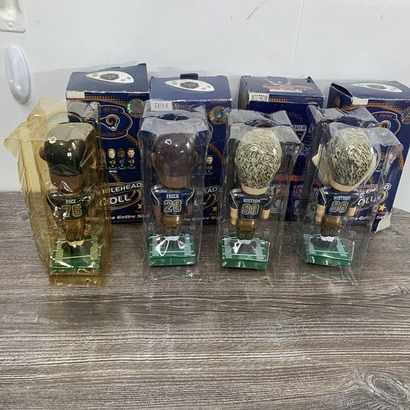 2002 St. Louis Rams Hardee's Bobblehead Lot Of 4 Pace Wistrom Faulk - Picture 4 of 12